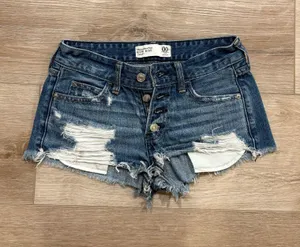 Vintage Abercrombie micro mini short thumbnail 1