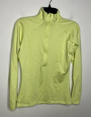 Nike pro half zip pullover size medium‎ yellow thumbnail 1