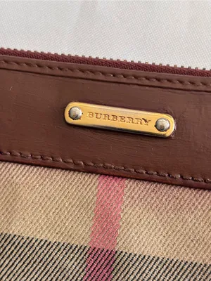 Authentic Burberry Pink House Check Zip Wallet - Leather Refinished / As Is thumbnail 5