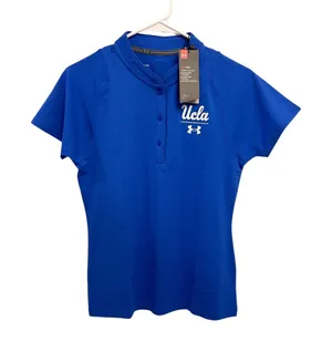 UCLA Bruins Under Armour Blue performance Polo Women's Small NWT thumbnail 1