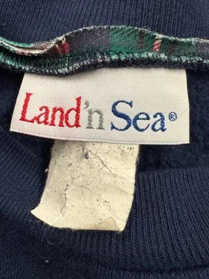 Land N Sea Vintage Plaid Bears Crewneck Sweatshirt Women’s Large thumbnail 2
