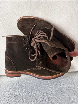 Nisolo Brown Suede Lace-Up Ankle Boots thumbnail 5