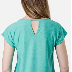 Tuff Athletics Women's Sz XL Active T-Shirt Spectra Green Heathered Short Sleeve thumbnail 2