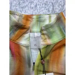 Calia Golf Womens XS Tissue Texture UV‎ Quarter Zip Filtered Flora Multi Top thumbnail 3