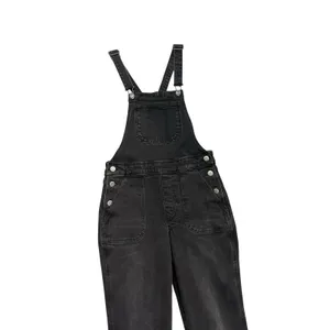 Old Navy O.G. Straight Black Y2K Jean Overalls Size 0 Women's Utility Denim thumbnail 2