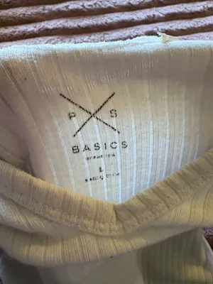 White basic crop top Size L thumbnail 2