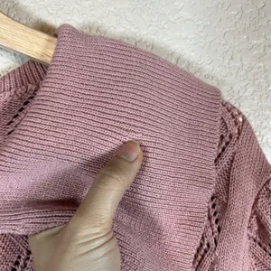 Marc New York Womens Coquette Cardigan Sweater Size M Dusty Pink Pearl Button thumbnail 3
