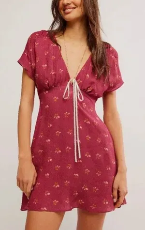 FREE PEOPLE NWt Everyone's Favorite Mini / Earth Red Combo - S ($130) thumbnail 1