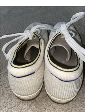 Rothy’s The Lace Up Vanilla Off White Textile Athletic Sneaker Shoes Wm 9US 40EU thumbnail 8