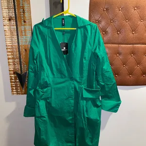 STYLEWE Vibrant Green Long Sleeve Dress coat thumbnail 8