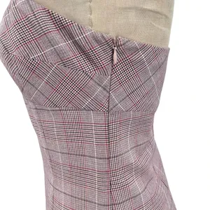 Intermix Roslyn Plaid Mini Dress‎ Pink Purple Size 4 thumbnail 8