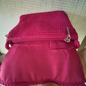 The Sak Crochet Crossbody Bag Magenta/Hot Pink thumbnail 3