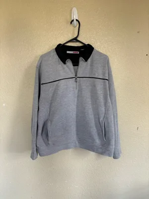 Vintage Grey Quarter Zip Gray Size undefined thumbnail 2