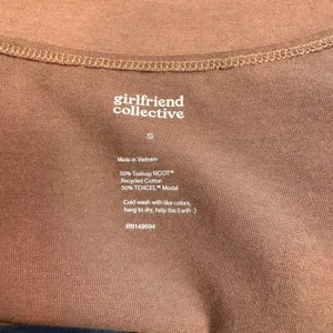 Girlfriend Collective Top‎ Small S Long Sleeve Brown Casual Everyday Essential thumbnail 3