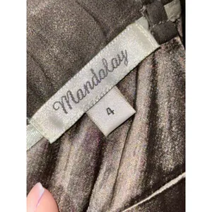 NWT Mandalay Brown Silk Beaded Embellished Maxi Long Gown Evening Dress Size 4 thumbnail 11