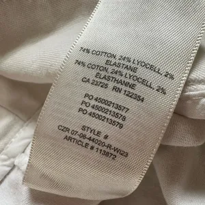 Aritzia Wilfred Free Cargo Pants Size 12 Ivory Cream Wide Leg‎ High Rise Pockets thumbnail 8