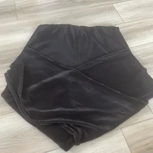 WAYF Black Wideleg Elastic Waist Pleated‎ Pinstripe Trousers Pants Size XL thumbnail 5