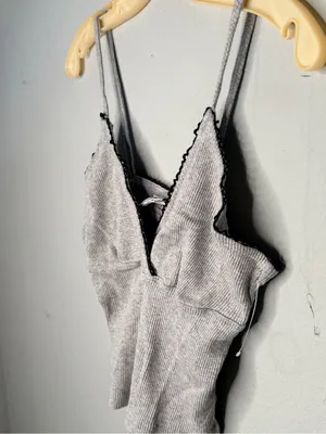 Hard Tail Forever Gray Cotton Top nwot Size undefined thumbnail 2