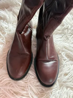 Enzo Angiolini Brown Leather Knee High Riding Boots Size 6M thumbnail 5
