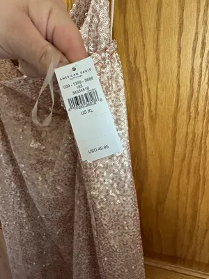 American Eagle Pink Spaghetti Strap Dress thumbnail 3