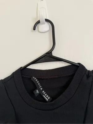 Veronica Beard Bea Black Ruffle Blouse thumbnail 4