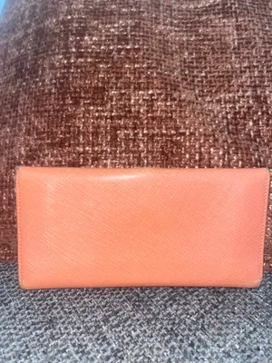 Salvatore Ferragamo Orange Leather Wallet thumbnail 14