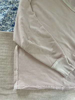 We The Free Venice V Neck Sweatshirt Light Pink S thumbnail 4