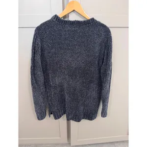 Orvis Classic Collection Womens Navy Blue Marled Chenille V-Neck Sweater‎ Size M thumbnail 2