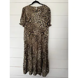 Pretty Garden Women’s Large Leopard Ruffle Tiered Maxi Dress thumbnail 4