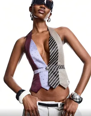 Shein Halter Tie Top thumbnail 1