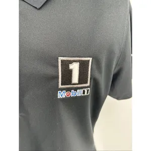 Nike Golf Dri-FIT NWT Mobil 1 Logo Polo Shirt Women's Medium Black new with tags thumbnail 11