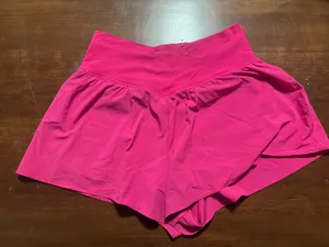 Pink flowy shorts  thumbnail 1