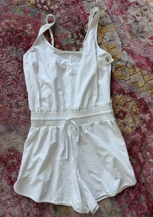 Abercrombie & Fitch White Travel Romper thumbnail 1