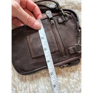Harbour 2nd Crossbody Bag Womens OS Brown Leather Anchor Logo Small Boho Utility thumbnail 10