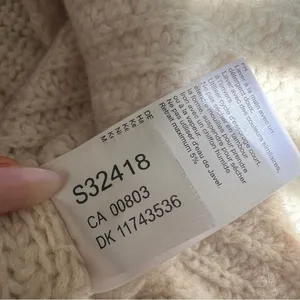 Holebrook Sweden Cajsa Ribbed Merino Wool Sweater Small Sand Shell Beige thumbnail 12