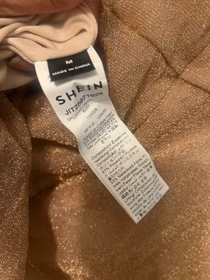 Sparkle Slip Dress in Champagne Rose Gold Small thumbnail 6