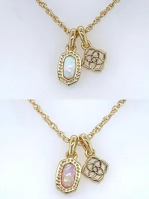 Kendra Scott Mini Elisa Dira Gold Necklace thumbnail 3
