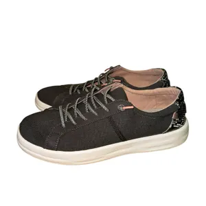 Hey Dude‎ Karina Women's Size 9 Black Sneakers Snakeskin Heel Slip On Shoes thumbnail 3