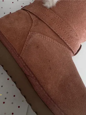Koolaburra Suede Ankle Boot with Buckle in Rose Pink Size 7.5 thumbnail 10