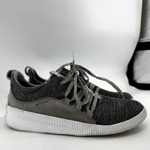 Sorel Out N About Plus Lace Sneakers Suede Lace Up Low Top Athletic Dove Gray 10 thumbnail 3