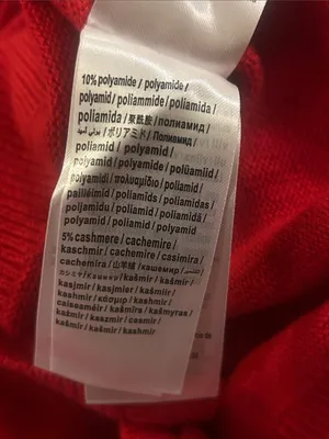Farm Rio Wool & Cashmere Blend Red Heartful Knit Cardigan thumbnail 9