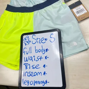 The North Face Wander Shorts Womens Small LED Yellow Misty Sage NF0A7QG3 thumbnail 7