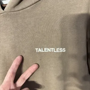 Talentless Pullover Hoodie Sweatshirt Womens XS Beige 100%‎ Cotton Casual Comfy thumbnail 4