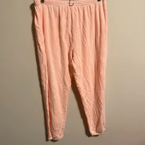 SKIMS Lounge SET French Terry Jogger Cuffed Zip Up Hoodie Orange- Size Large thumbnail 8