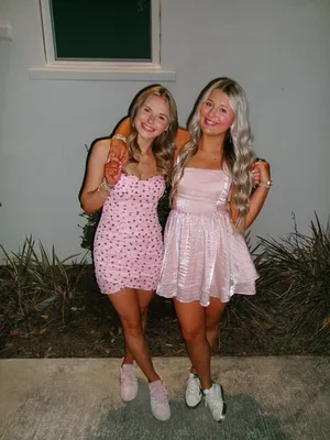 Hello Molly light pink mini dress thumbnail 2