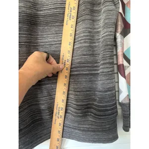 Hooey Womens Gray Space Dye Geometric Raglan Pullover Hoodie Sweatshirt L thumbnail 5