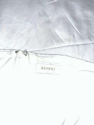 Meshki Mini White Dress Maci Strapless Crepe thumbnail 3