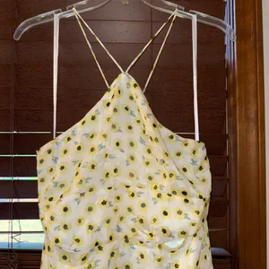 NWT $170 Anthropologie x Hutch Yellow Motif Ditsy Floral Seaside Romper 6 thumbnail 11