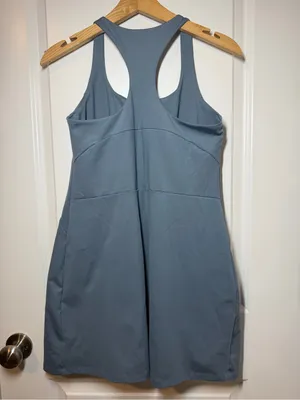 Girlfriend Collective Slate Blue Racerback Tank Athletic Dress thumbnail 7