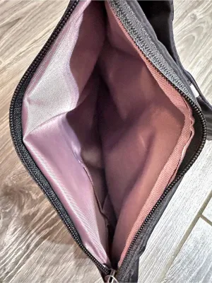 Black Slim Travel Anti-theft Crossbody Sling money and valuables Bag NWOT thumbnail 4